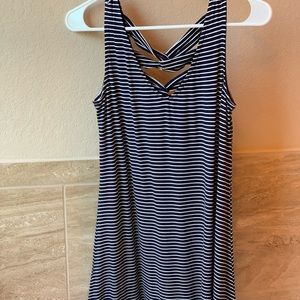 Super Soft Striped Criss Cross Dress